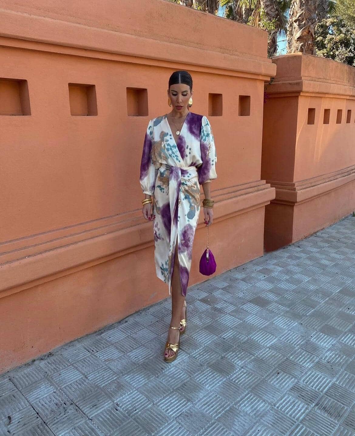 Sarah - Women’s Elegant Tie Dye Two Piece Maxi Set