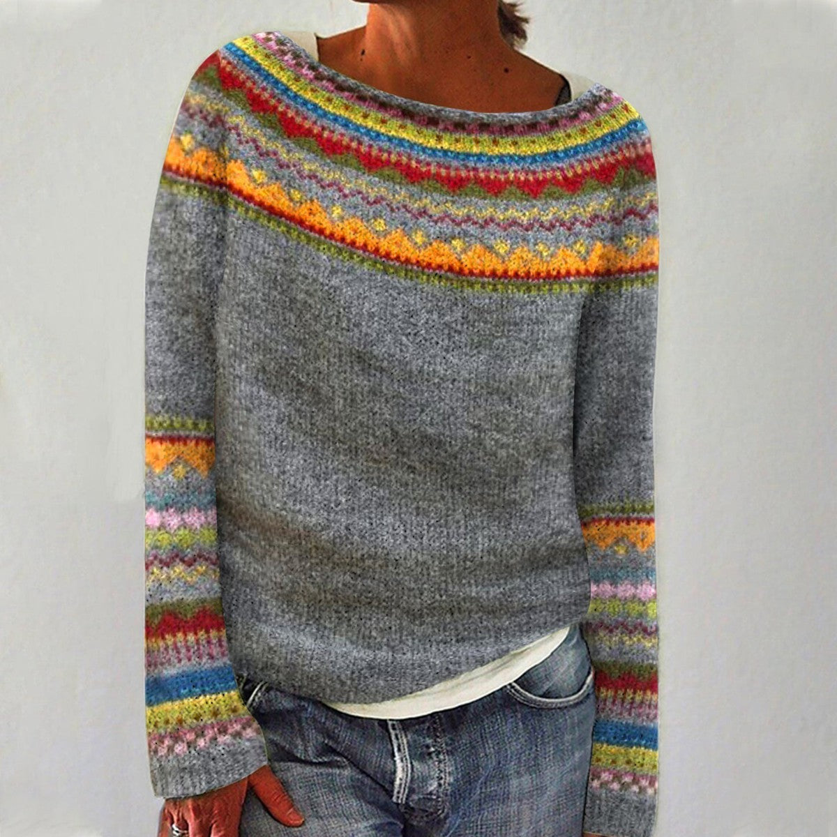 Elyse | Retro Wool Sweater