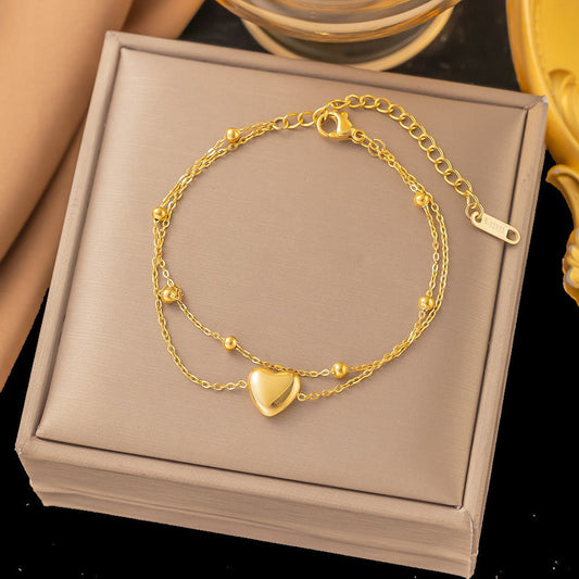 Heart Charm Bracelet
