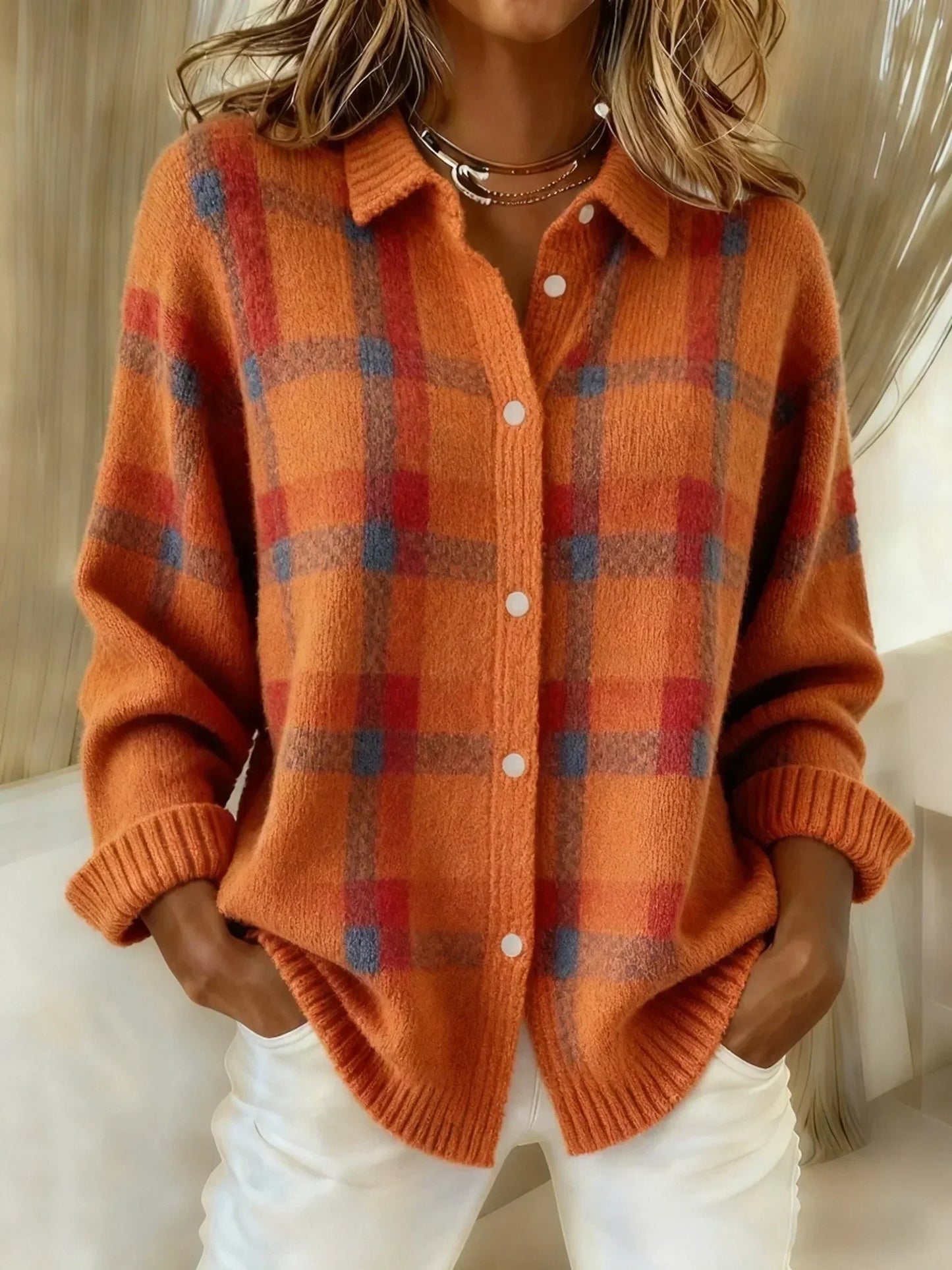 Ember™ Cloud-Soft Plaid Button-Up