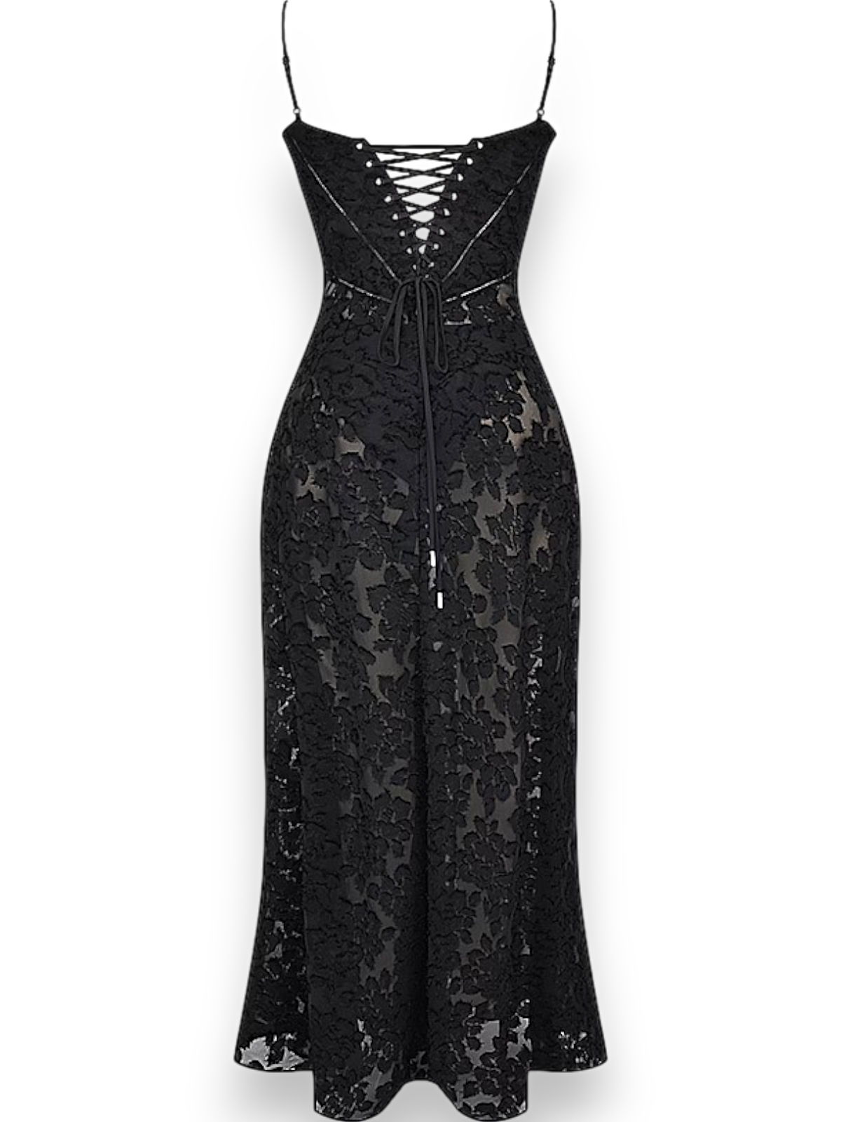 Amara Blossom Black Floral Vintage Gown