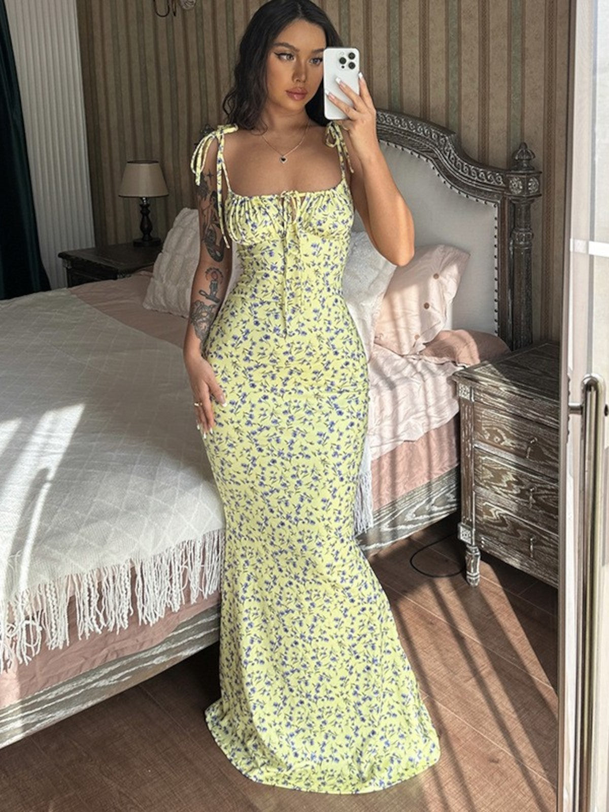 Willow Floral Cami Midi Dress