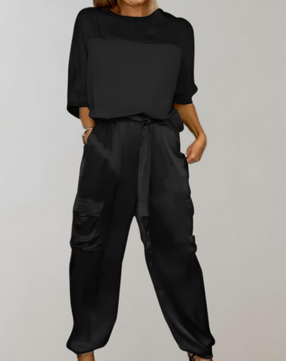 Miriam - Silky Cargo Lounge Set