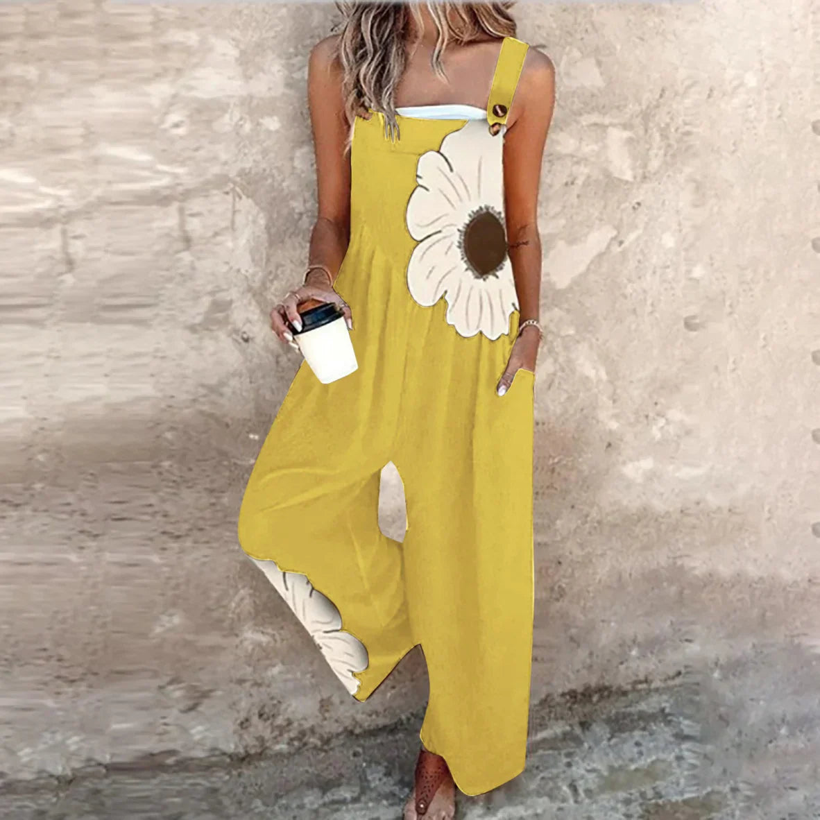 Laura | Elegant Relaxed-Fit Dungarees
