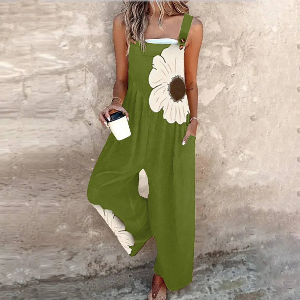 Laura | Elegant Relaxed-Fit Dungarees