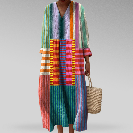 Selina™ | Multicolour Boho Maxi Dress