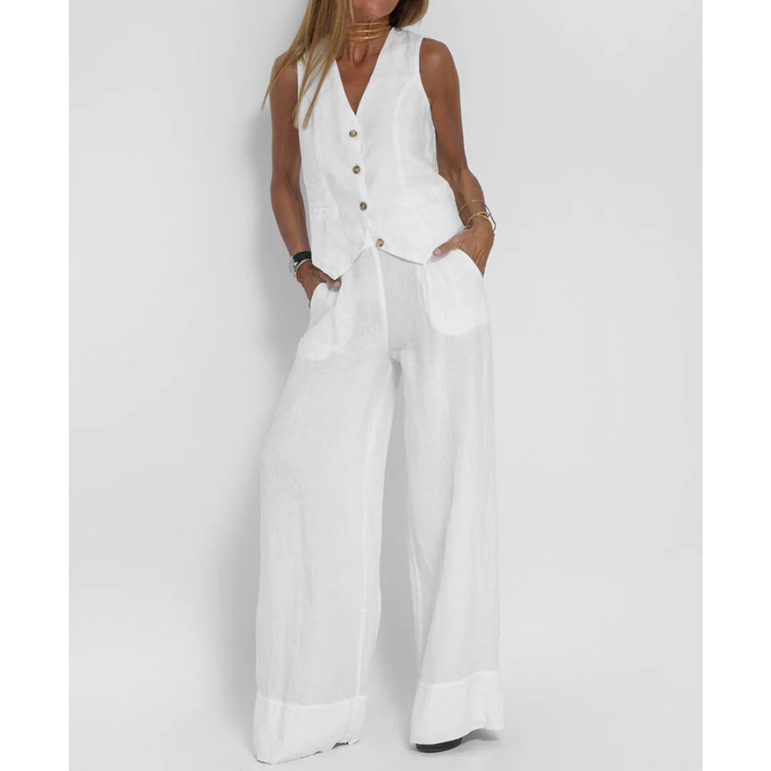 Felicity - Sleeveless Top & Trouser Set for Women