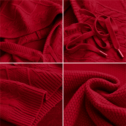 Leonie | Jacquard Hooded Sweater