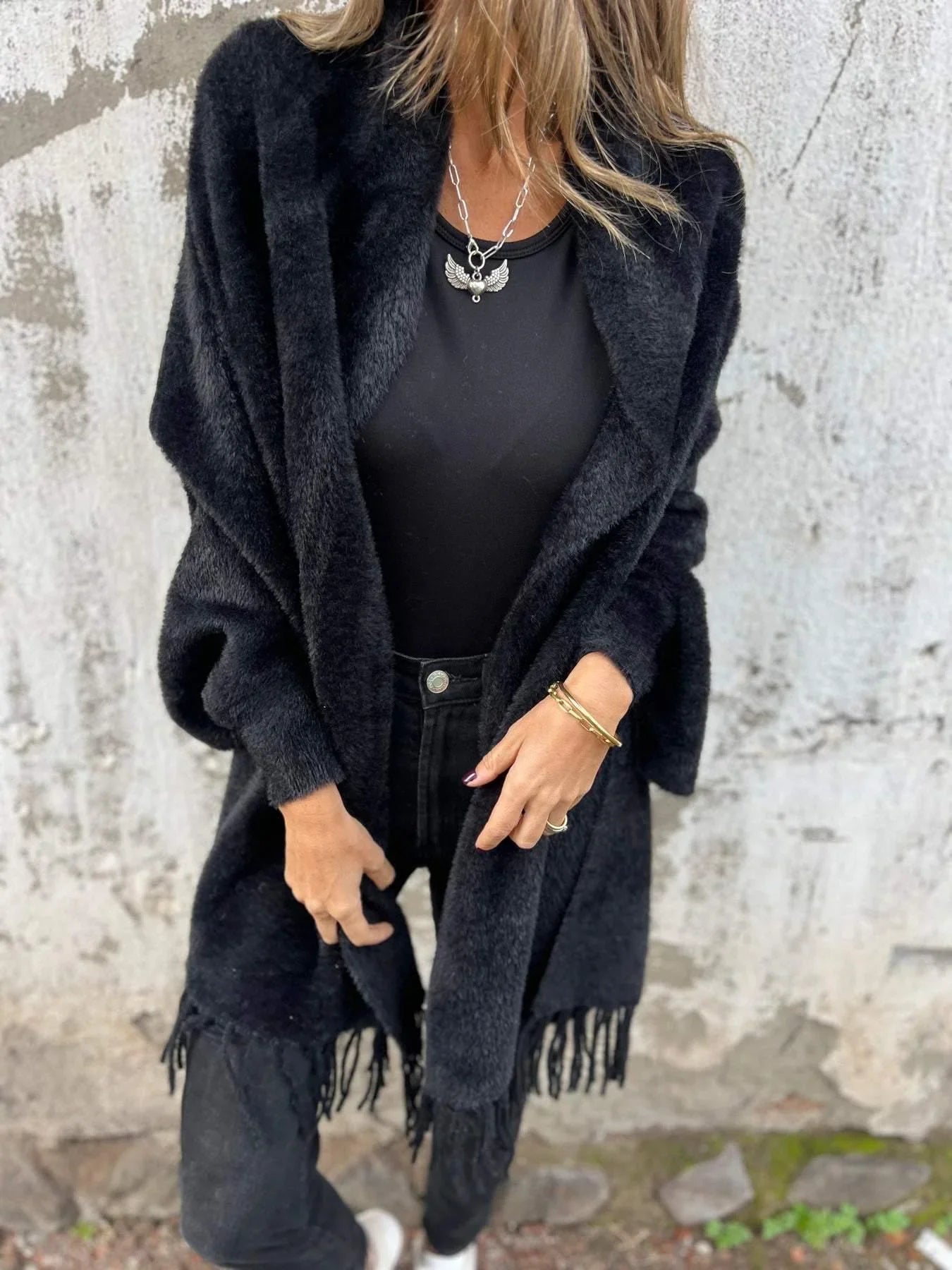 Nora™ | Elegant Fringe Cardigan